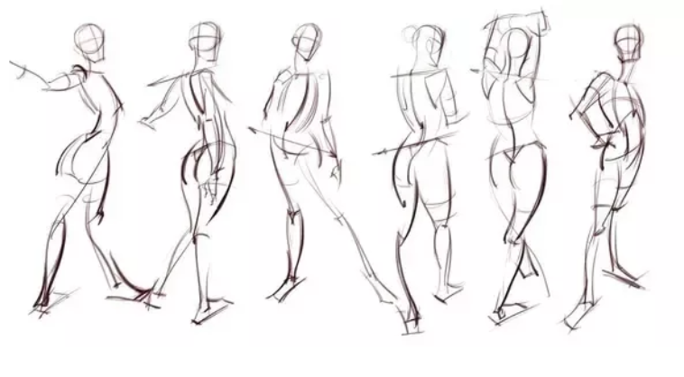 Anatomy TRACK Lesson 1 Gesture Drawings of Figures  Art Prof